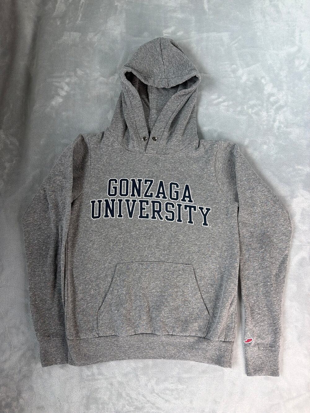 League Triblend Sweats Gonzaga University Bulldogs Hoodie Gray Men's Small NCAA